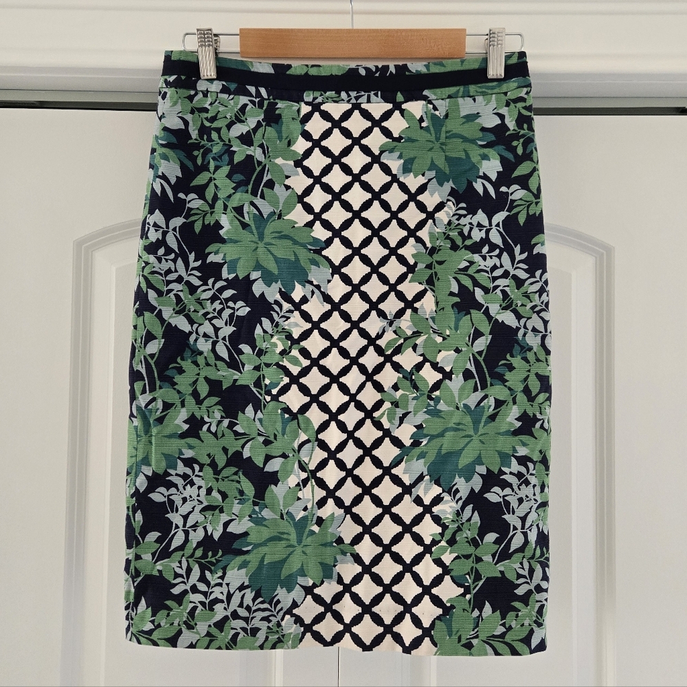 Boden Floral Pencil Skirt